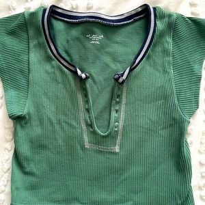 Urban Outfitters green crop top